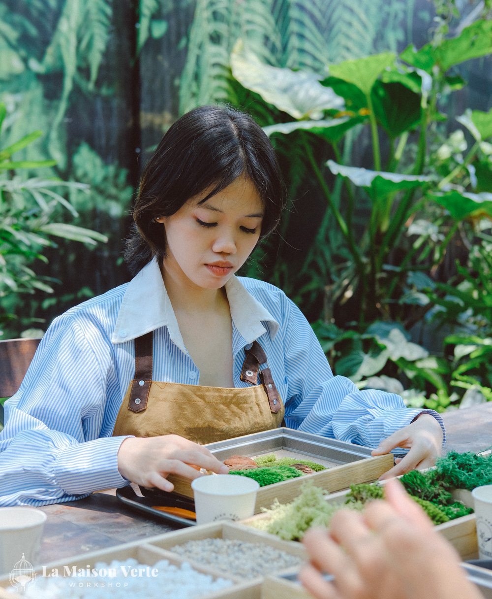 Moss Art Workshop - La Maison Verte Workshop