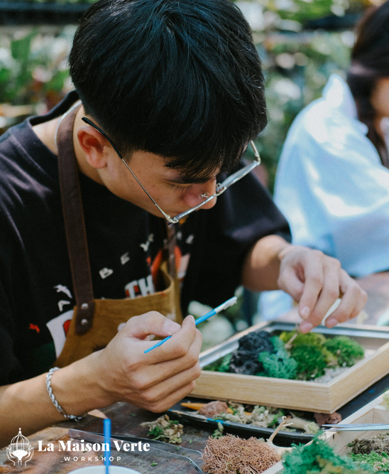 Moss Art Workshop - La Maison Verte Workshop