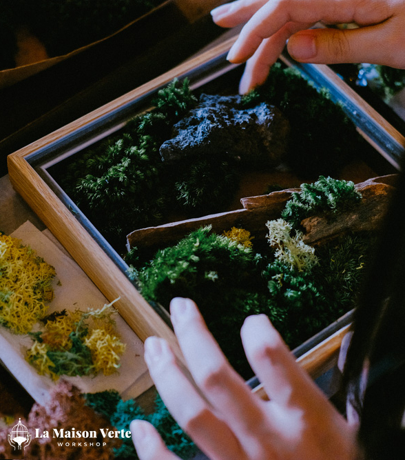 Moss Art Workshop - La Maison Verte Workshop