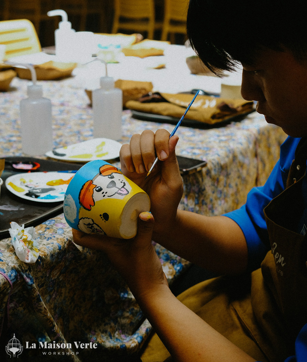 Pot Painting Workshop - La Maison Verte Workshop