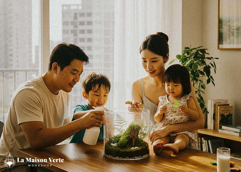 Sống xanh sống khỏe - những lợi ích terrarium mang đến cho bạn về sức khỏe tinh thần | La Maison Verte WS