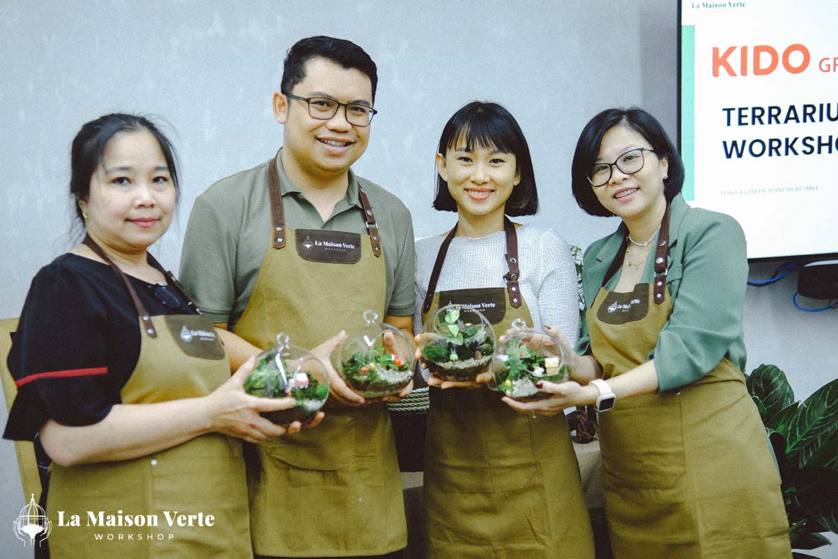 Nhật ký Terrarium Workshop | La Maison Verte Workshop x Kido